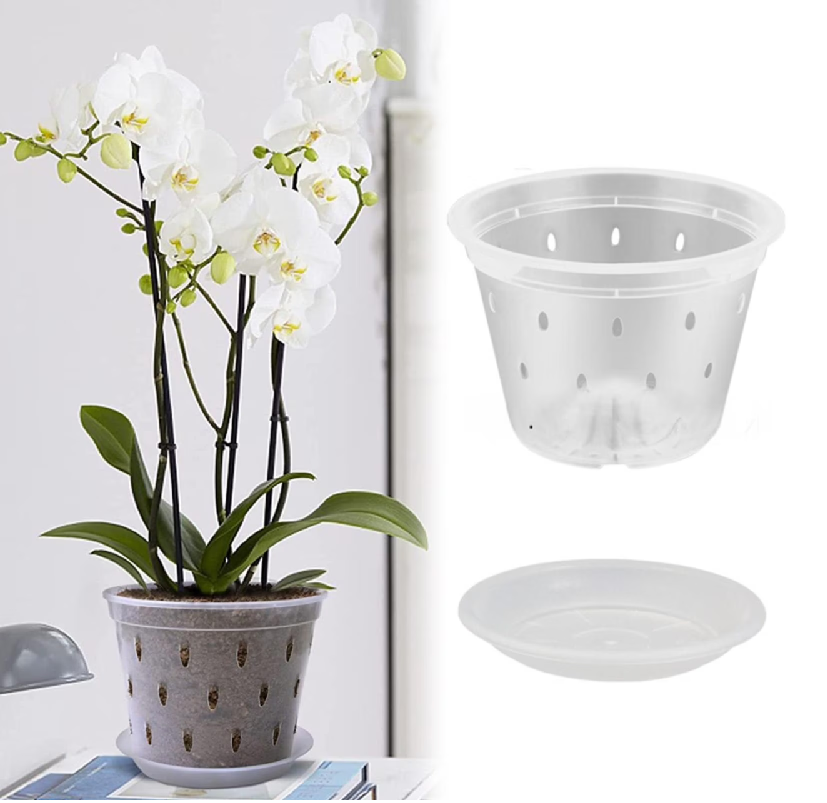 Plastic Orchid Pots with Drainage